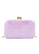 EVENING FURRY BAG  WITH CHAIN